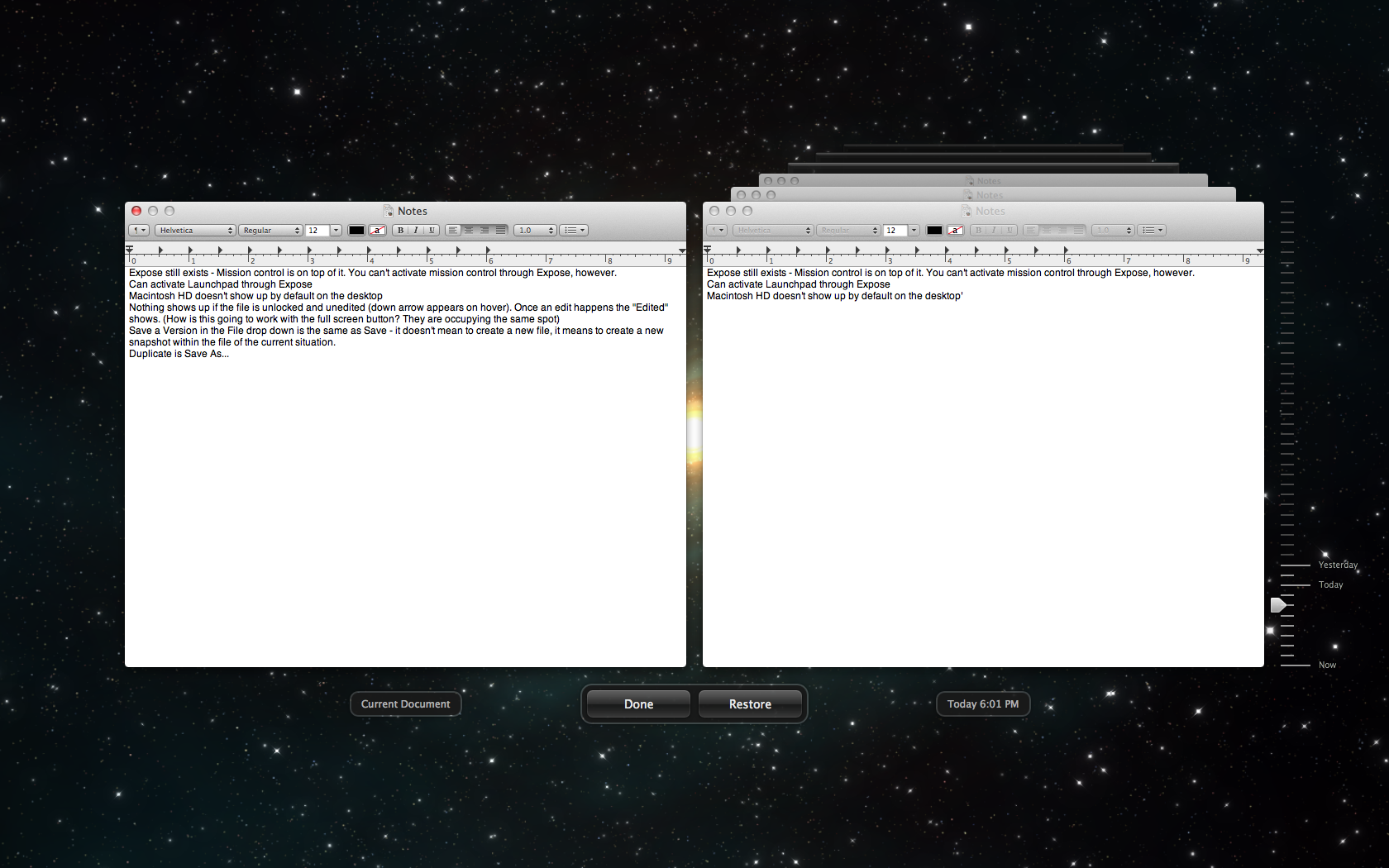 Versions Browse