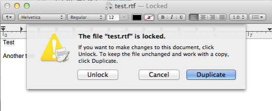 Versions Locked Dialog DP4